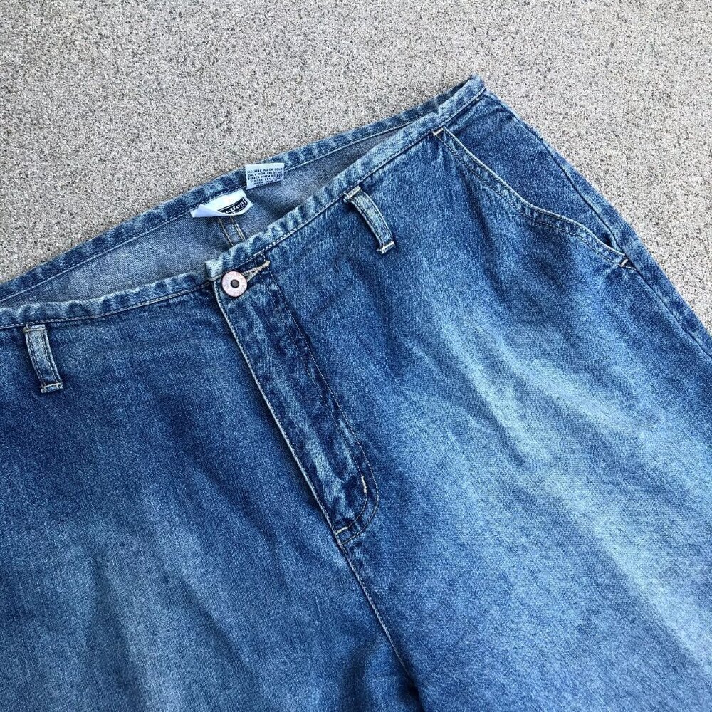 VTG 90s XHILARATION Straight Leg Jeans Women's 13 Loose Retro Fit Denim Blue - Picture 4 of 11